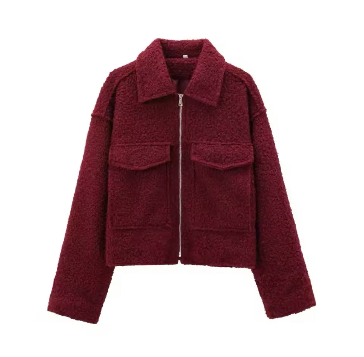 Veste en peluche chaude pour femme