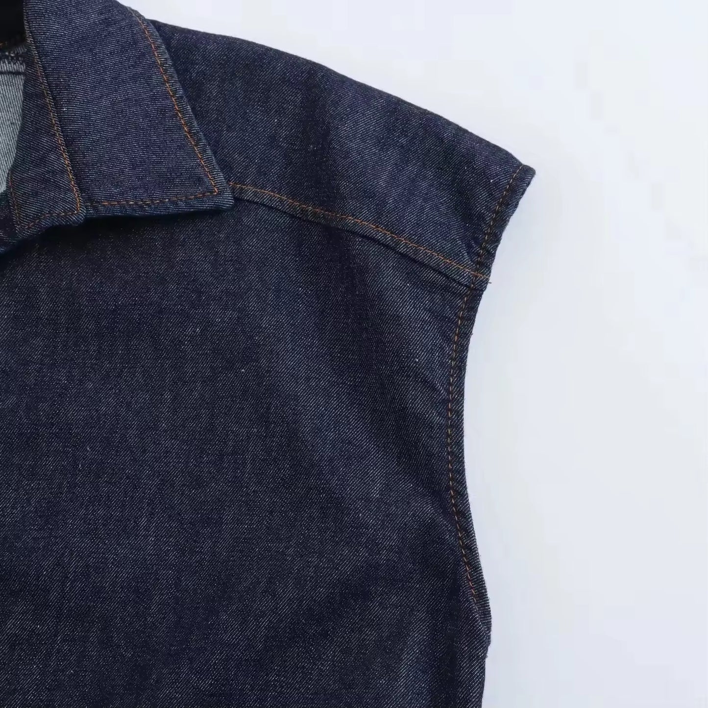 Denim-Hemdblusenkleid mit Knopfleiste