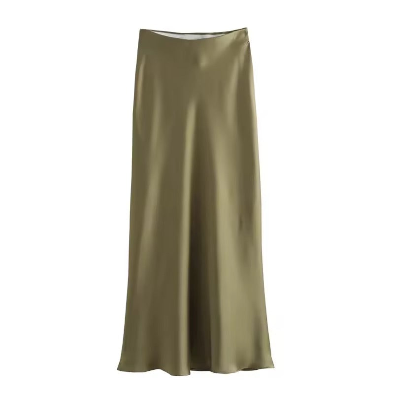 satin skirt