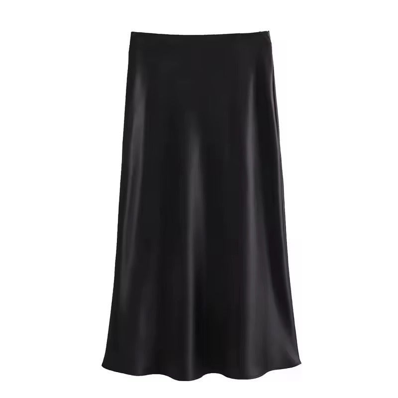 satin skirt