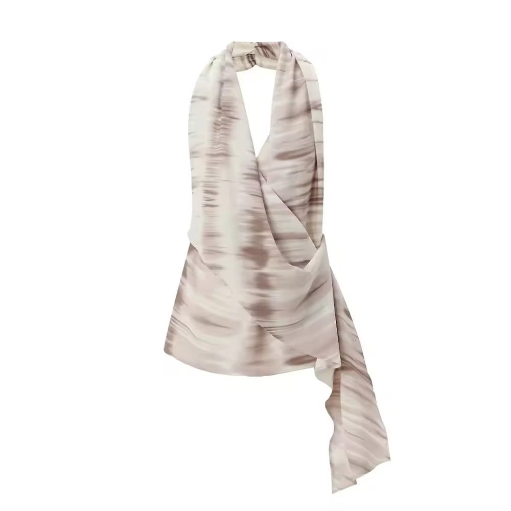 Zweiteiliges Set – Wickel-Top & Palazzohose