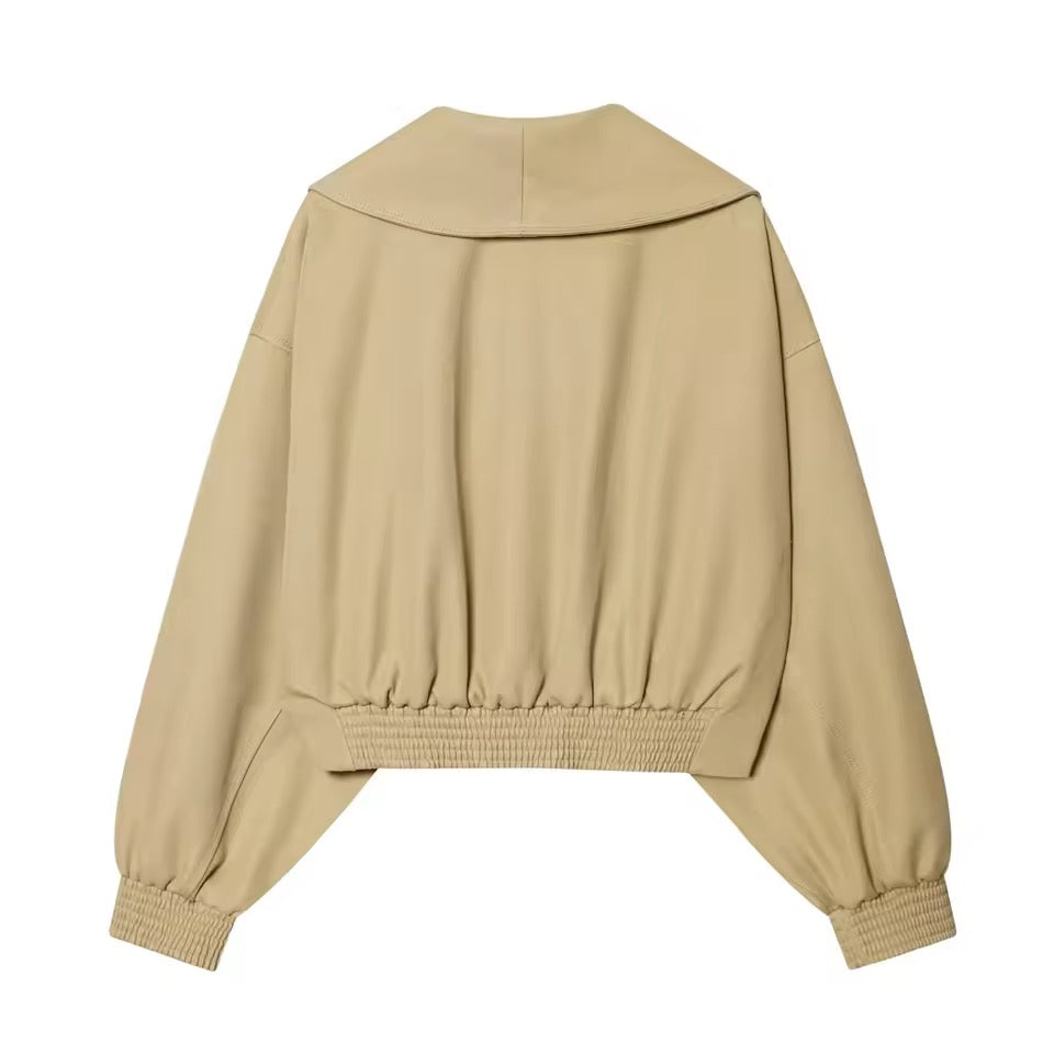 Cropped Wrap Jacke