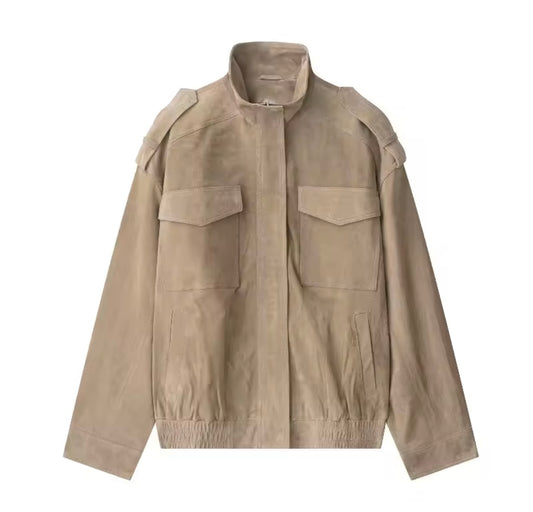Wildleder Bomberjacke