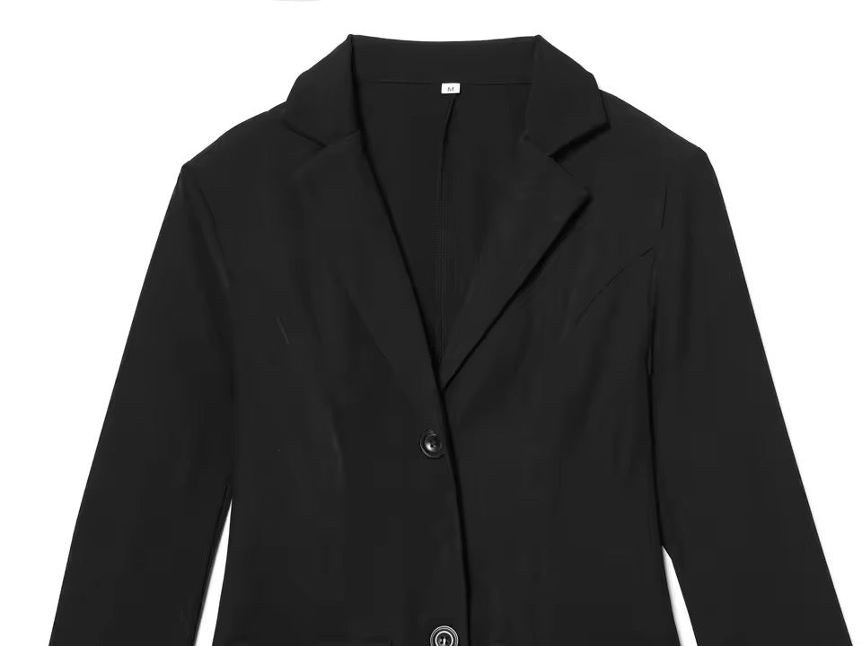 Blazer mit Spitzenbesatz