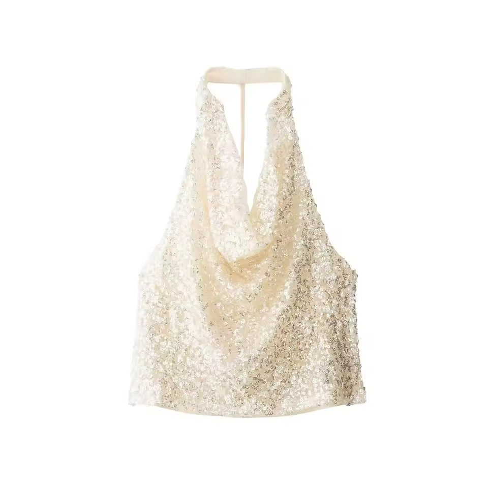 Glimmer Glow Pailletten-Top