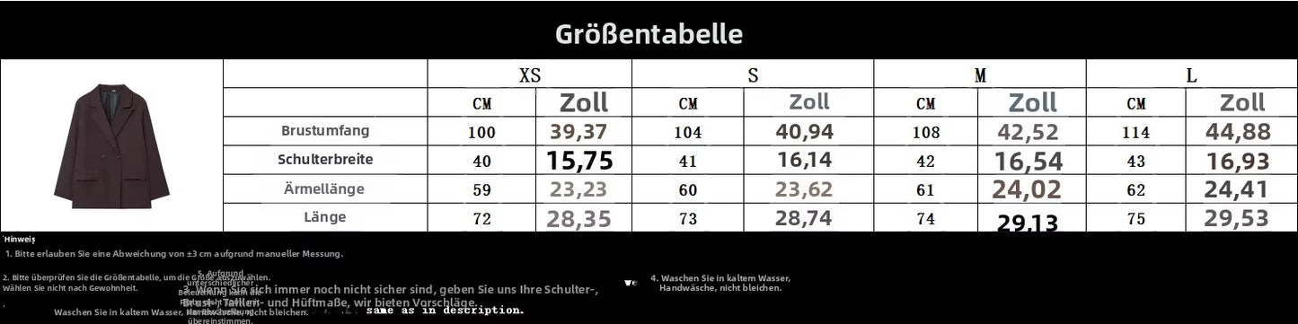 Oversize-Blazer mit Doppelknopfleiste