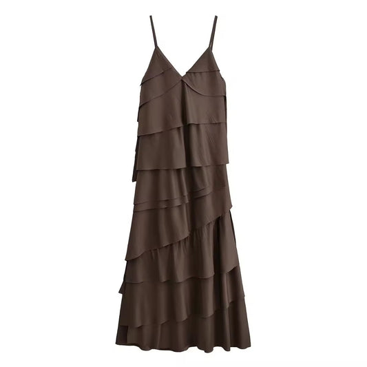 Volant-Maxikleid