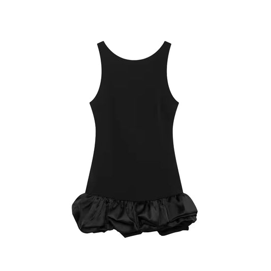 mini dress with ruffle details