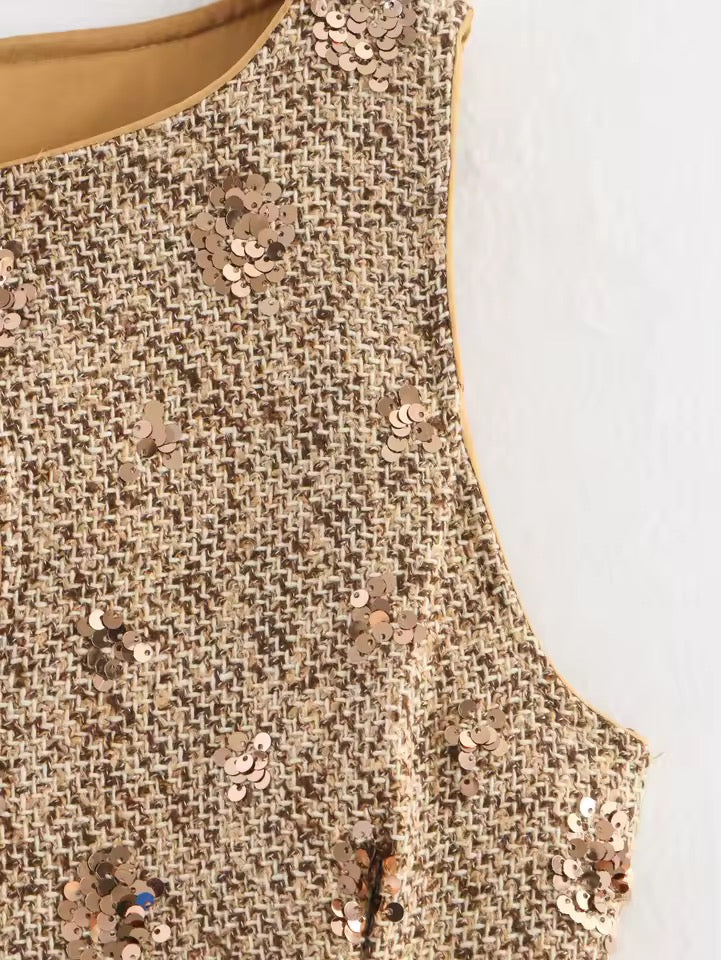 Pailletten-Kleid „Golden Glow“