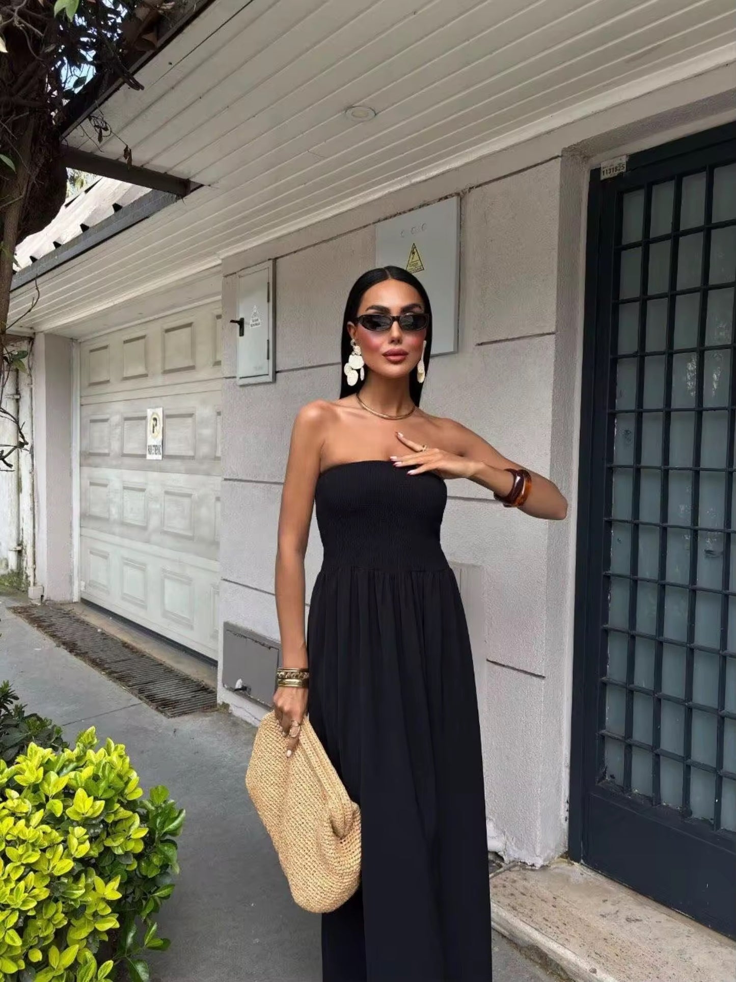 Strapless Boho Kleid