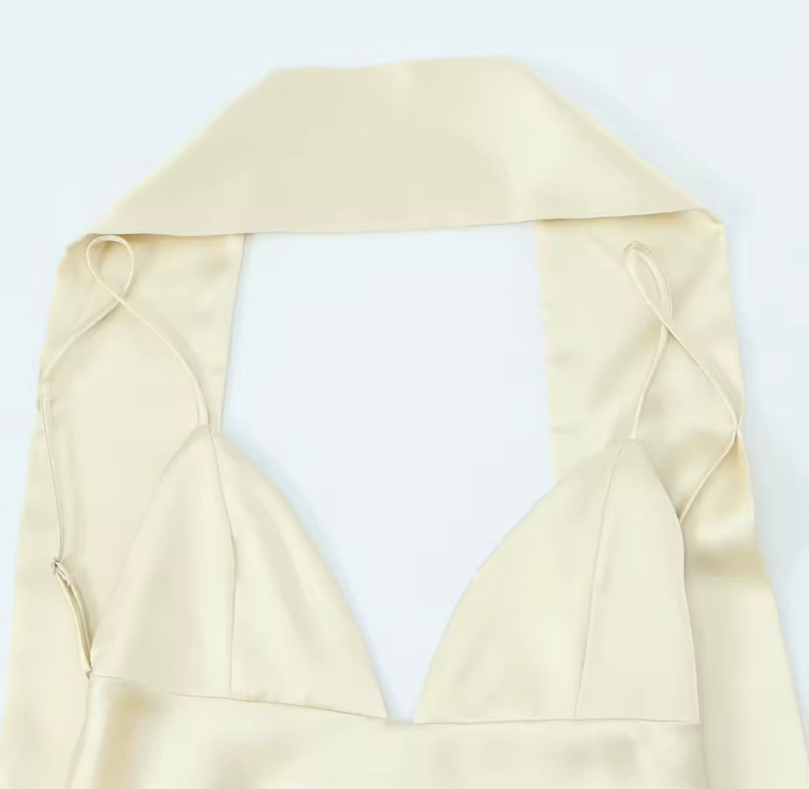 Satin-Maxikleid