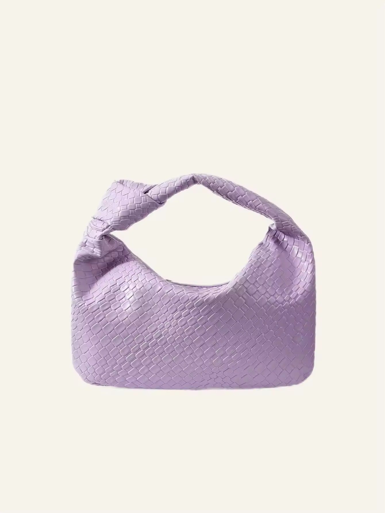 Gewebte Hobo-Tasche aus Leder