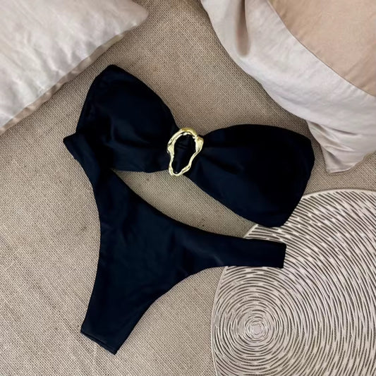 Bikini mit Goldring