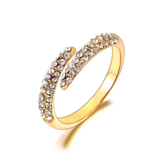 Kristallring – Eleganter Wrap
