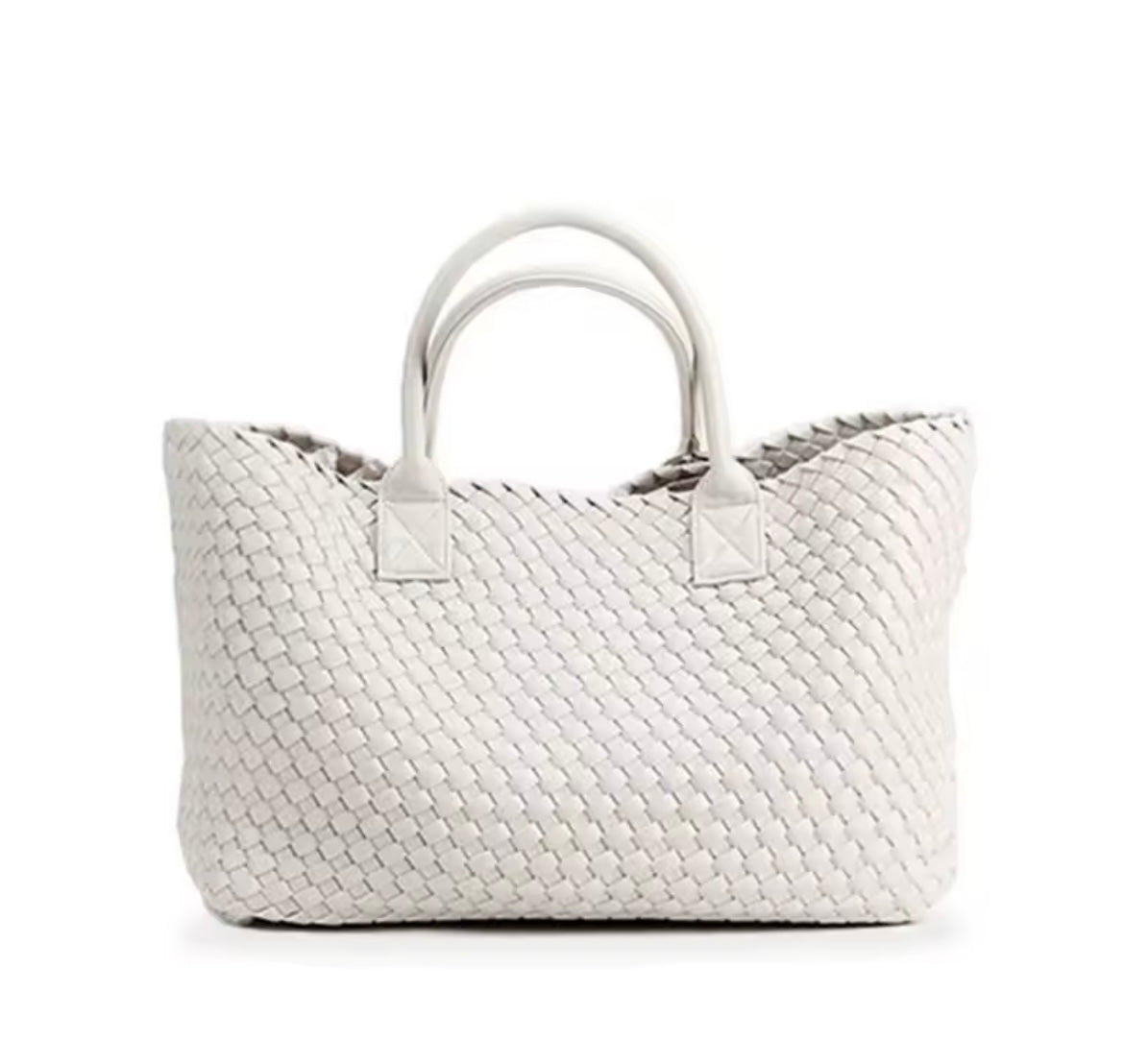 Geflochtene Leder-Optik Handtasche
