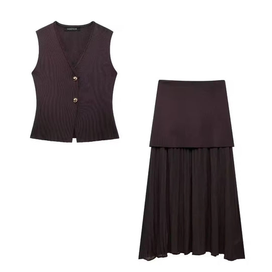 Zweiteiler – Stricktop & Midirock