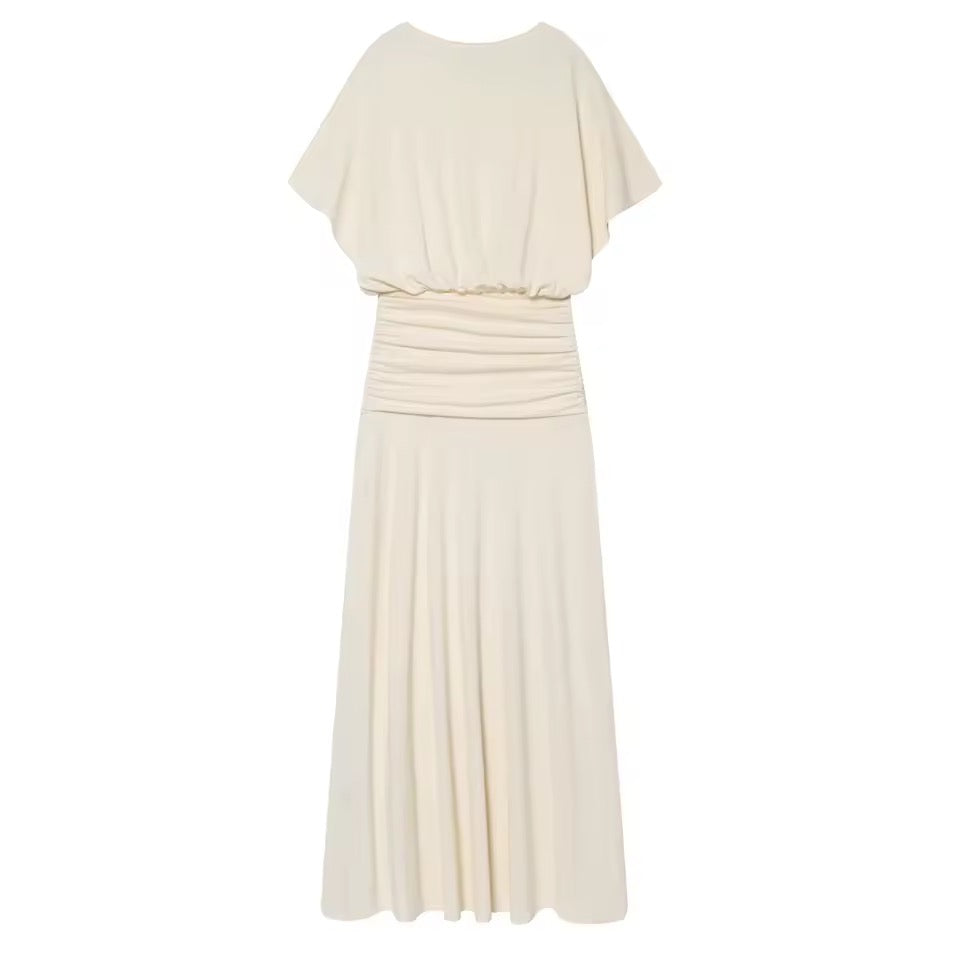 Vanilla Glow Midi Kleid