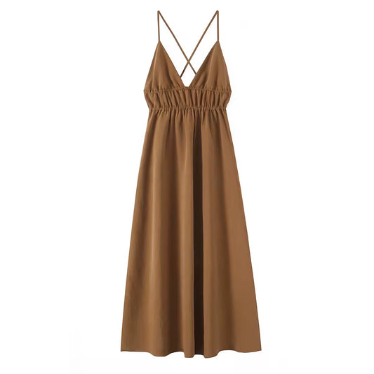 Luftiges Sommerkleid mit Spaghettiträgern