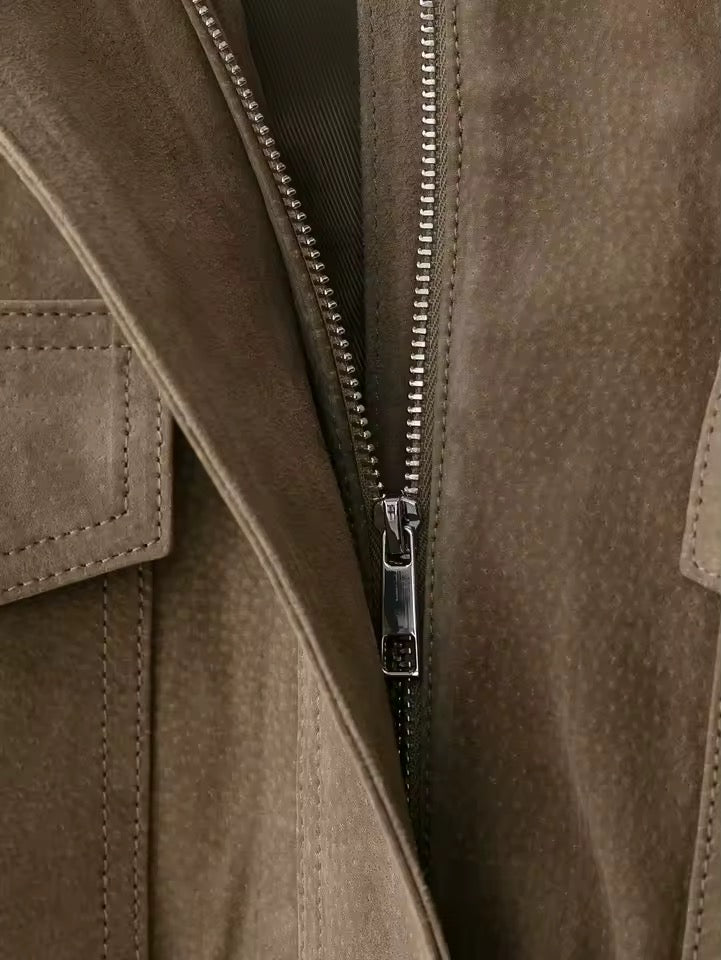 Wildleder Bomberjacke