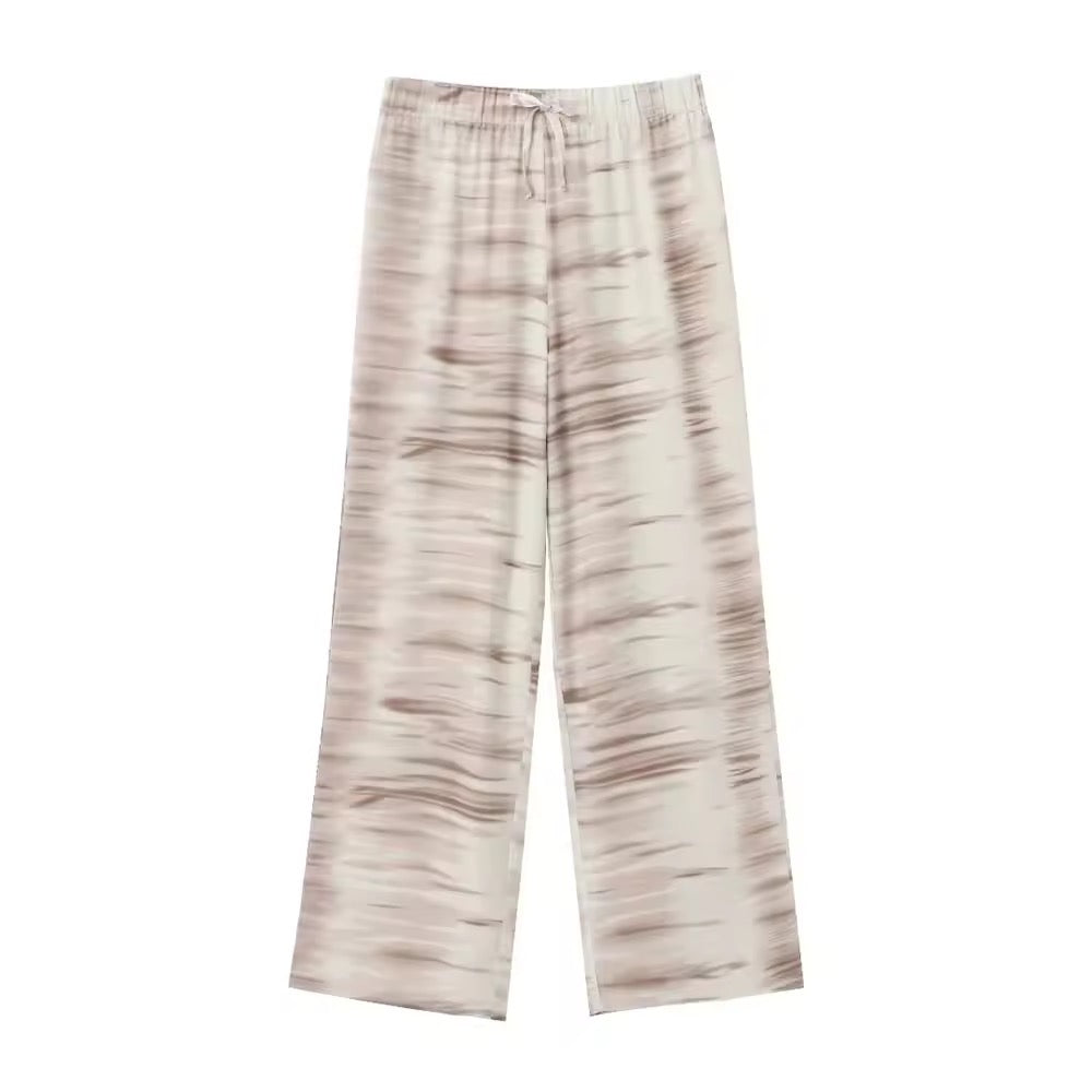 Zweiteiliges Set – Wickel-Top & Palazzohose