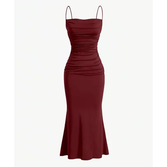Scarlett Midikleid mit Raffungen