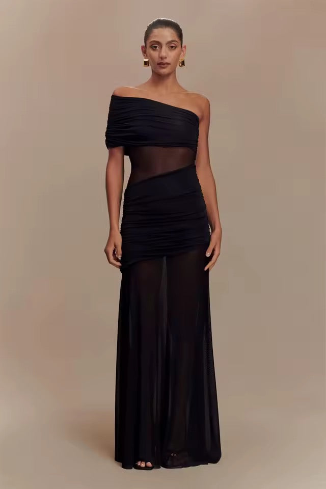 Elegantes Off-Shoulder Abendkleid