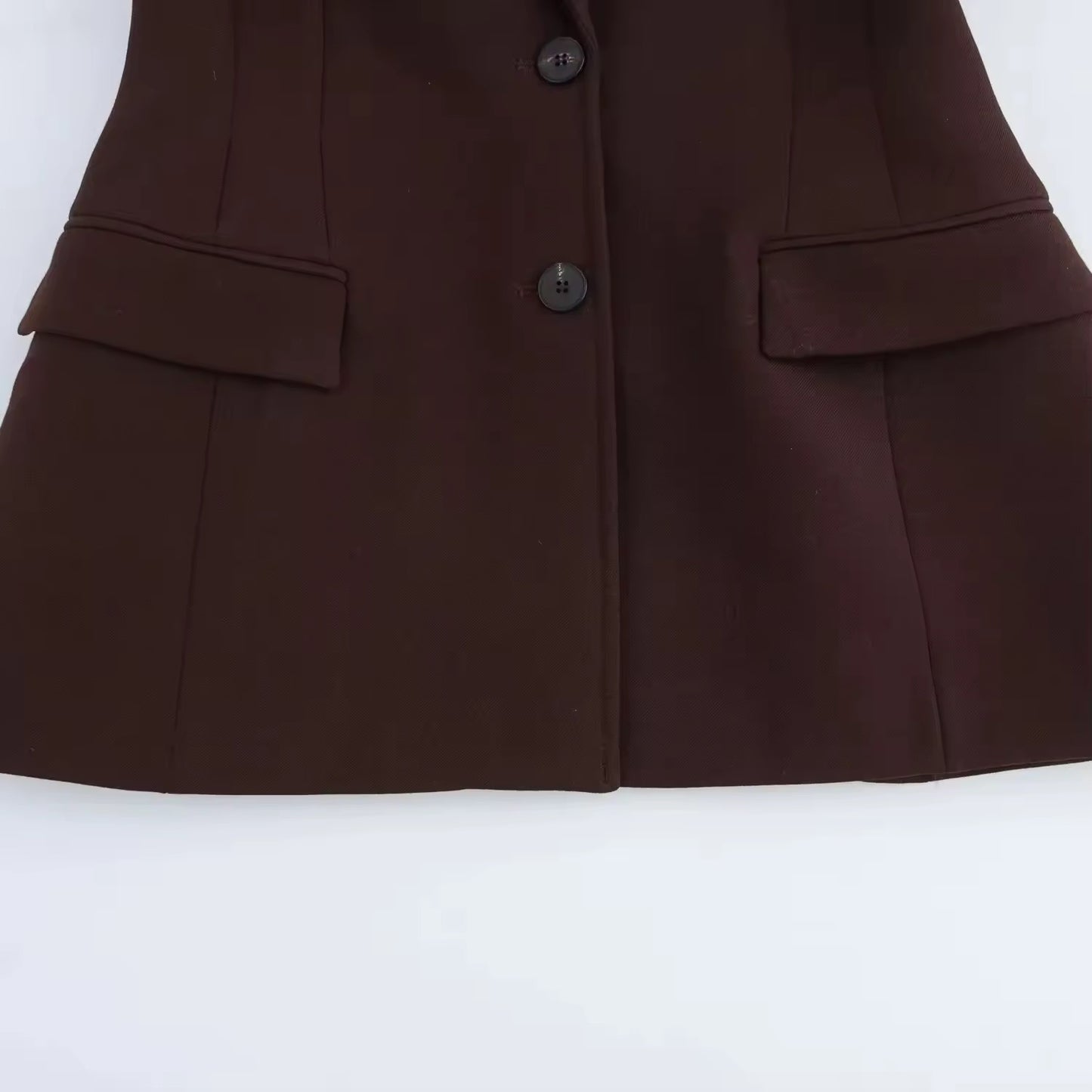 Taillierter Blazer in Dunkelbraun