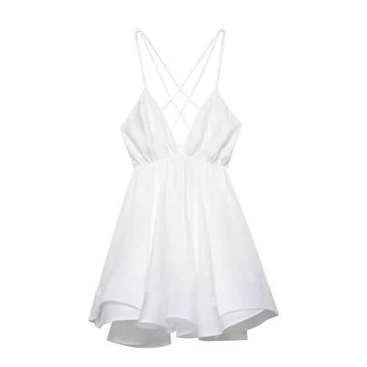 Luftiges Sommerkleid mit Spaghettiträgern