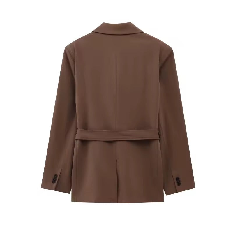 Damen Blazer mit Bindegürtel