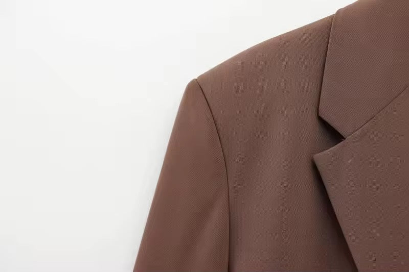 Damen Blazer mit Bindegürtel