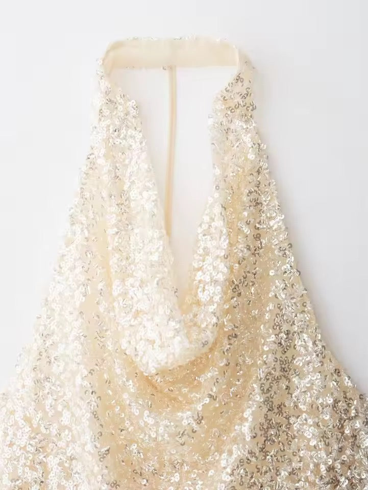 Glimmer Glow Pailletten-Top