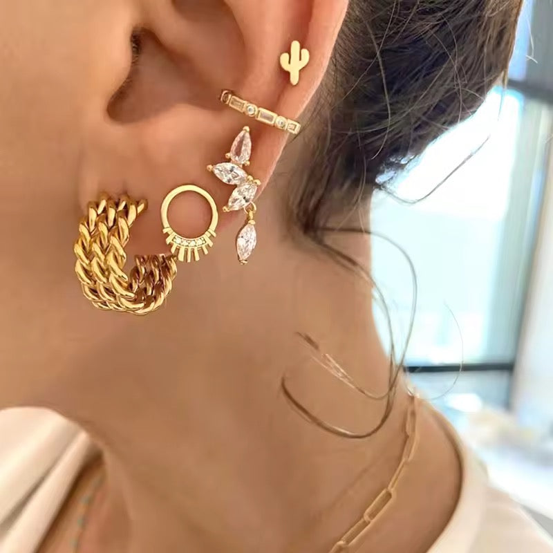 Sunray Hoop Ohrringe