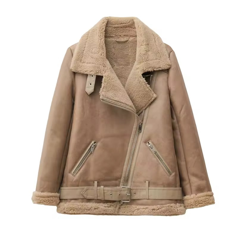 Cozy Luxe Aviator Jacke