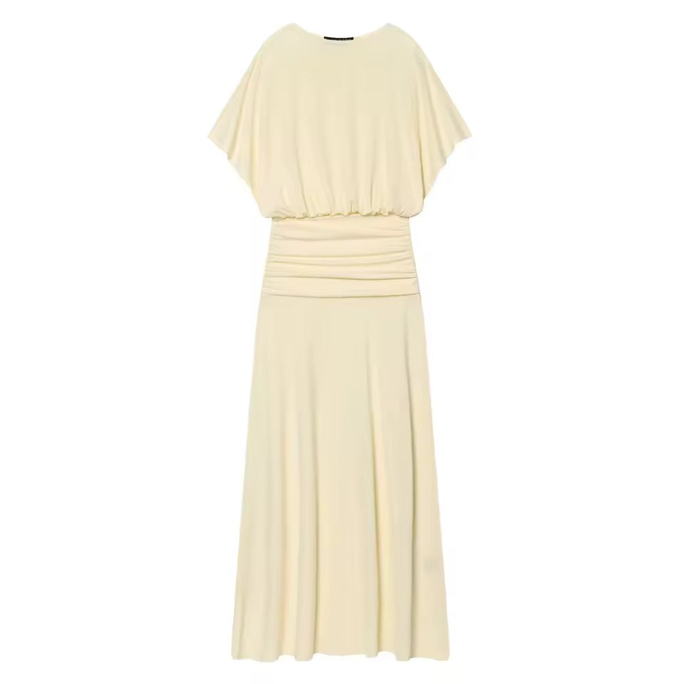 Vanilla Glow Midi Kleid