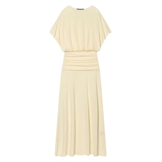 Vanilla Glow Midi Kleid