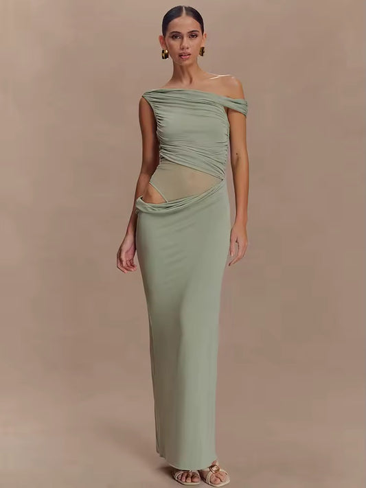 One Shoulder Maxikleid