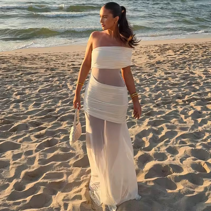 Elegantes Off-Shoulder Abendkleid