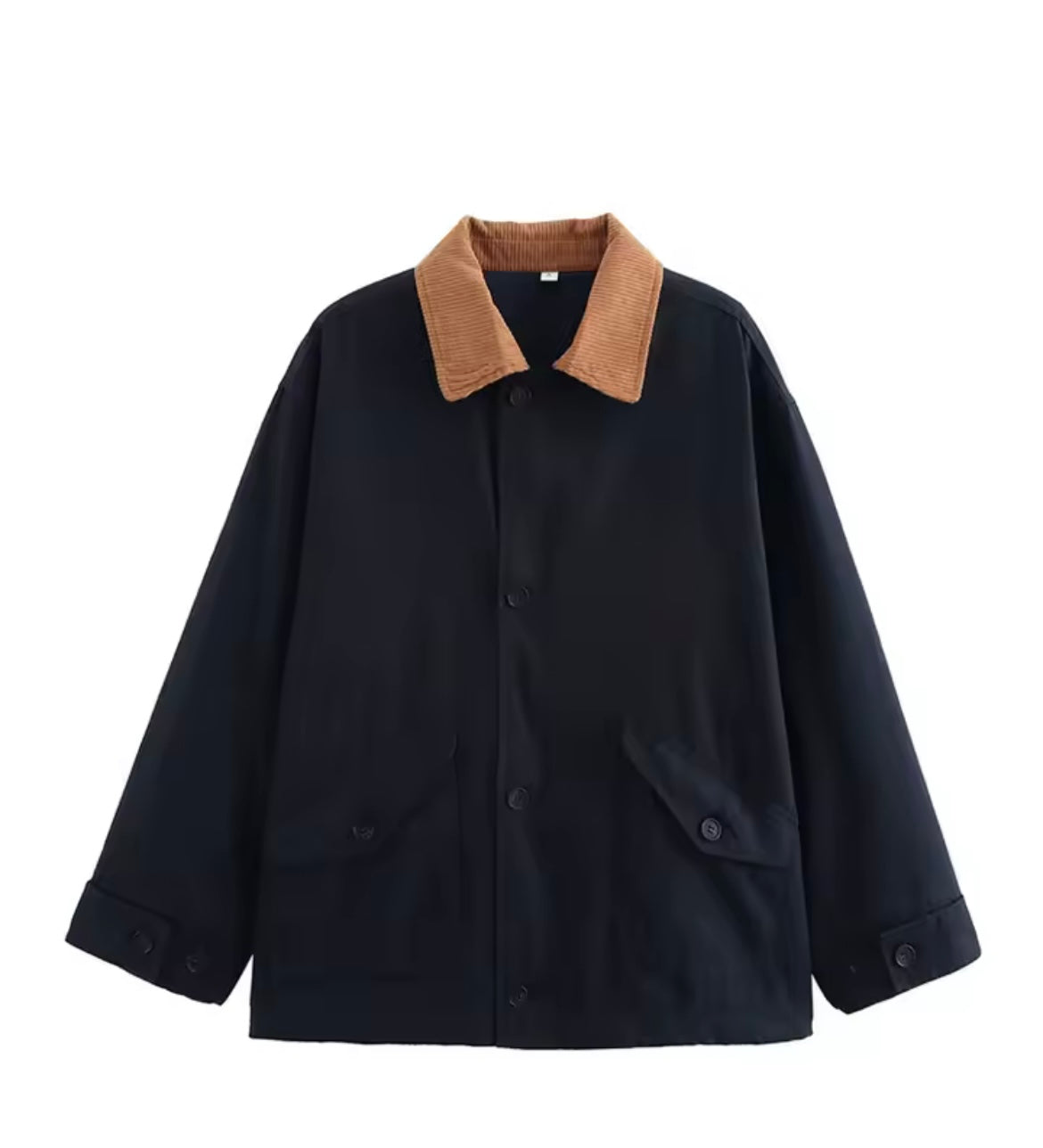 Jacke mit Cordkragen