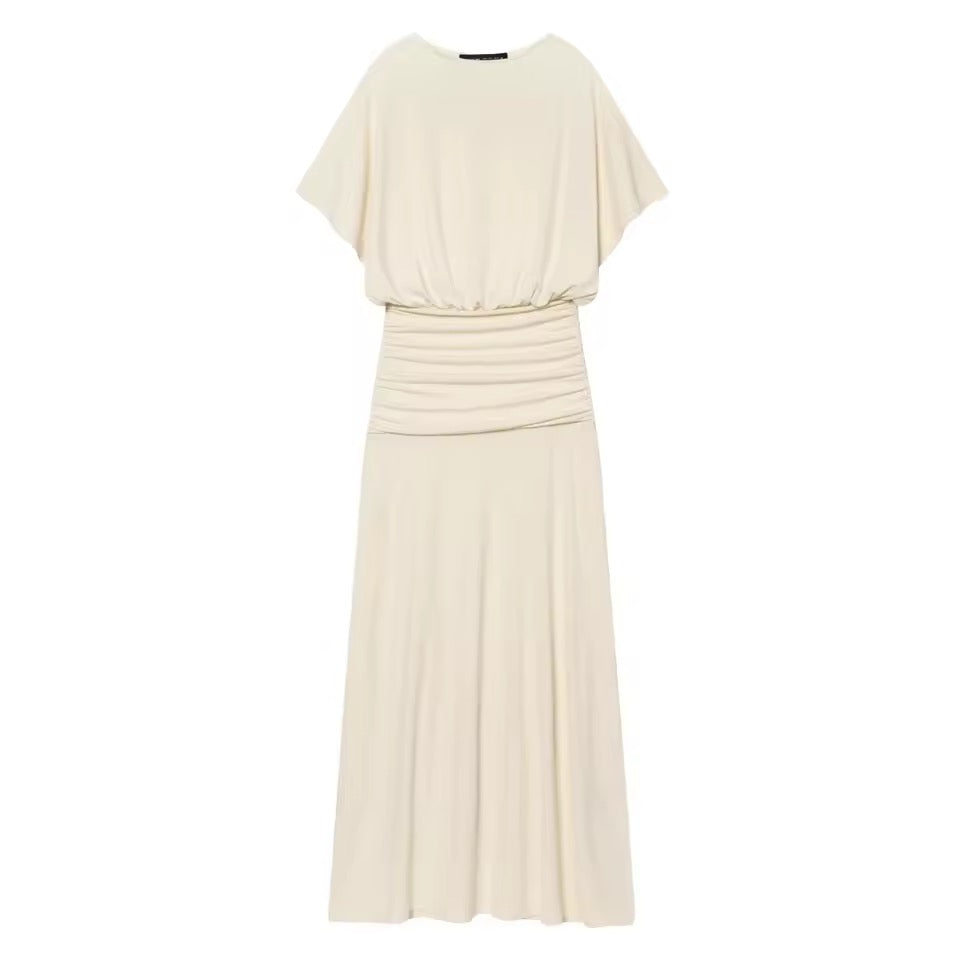 Vanilla Glow Midi Kleid