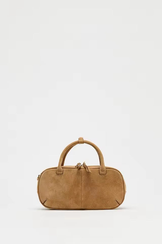 Crossbody Handtasche aus Wildlederoptik