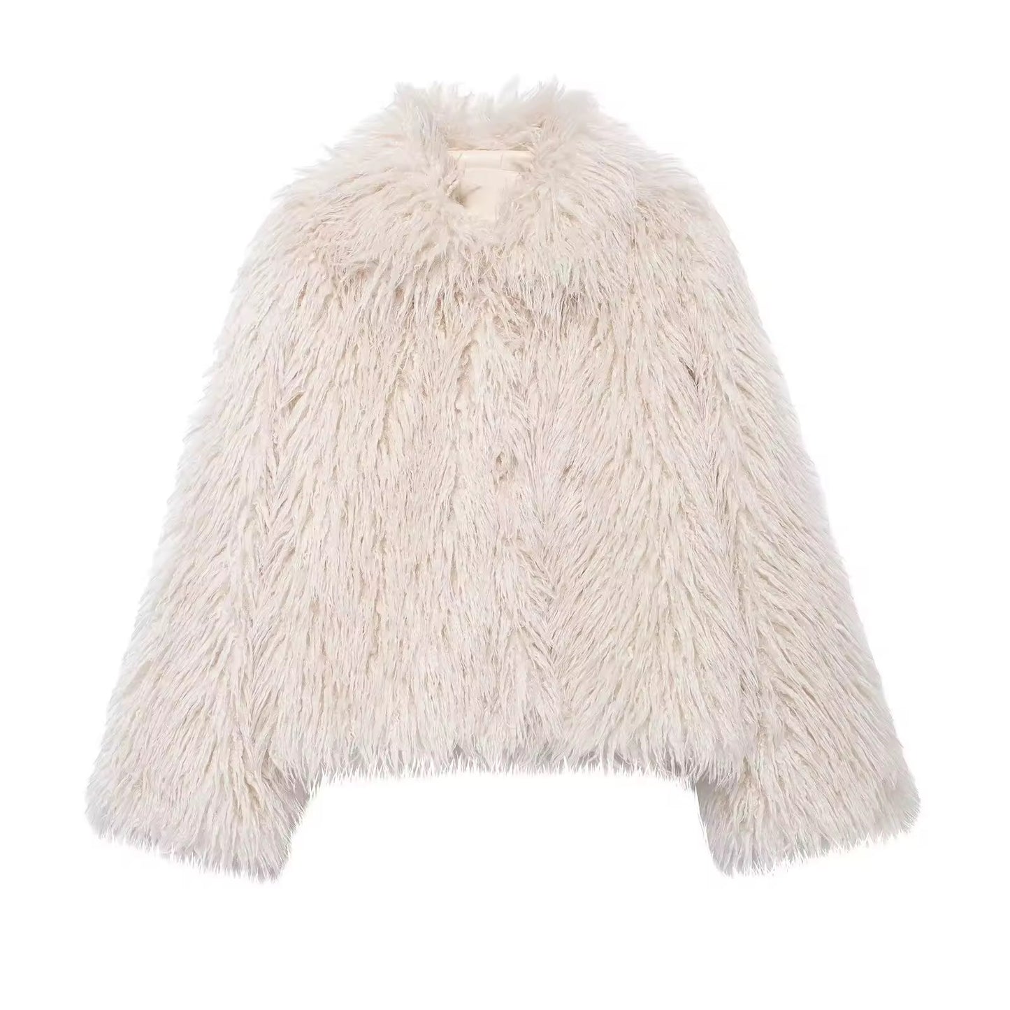 Luxuriöse Kunstpelzjacke