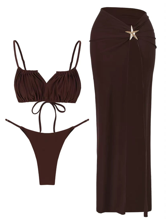 Bikini-Set mit Maxirock