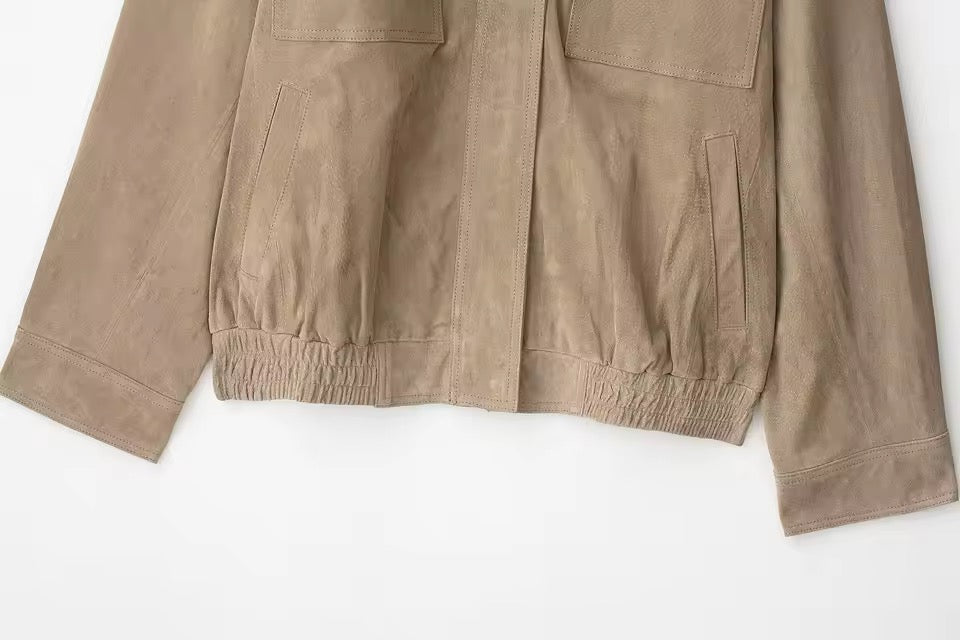 Wildleder Bomberjacke
