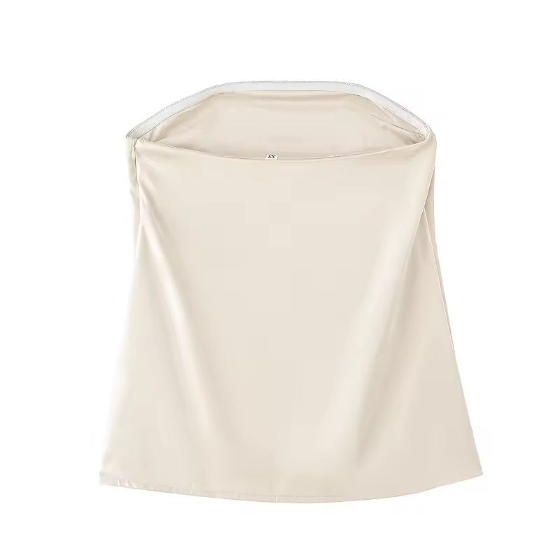 Zweiteiliges Set Bandeau-Top & Weite Hose