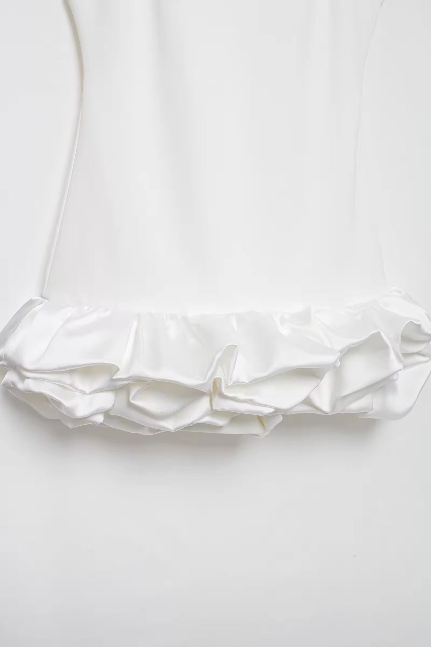 mini dress with ruffle details