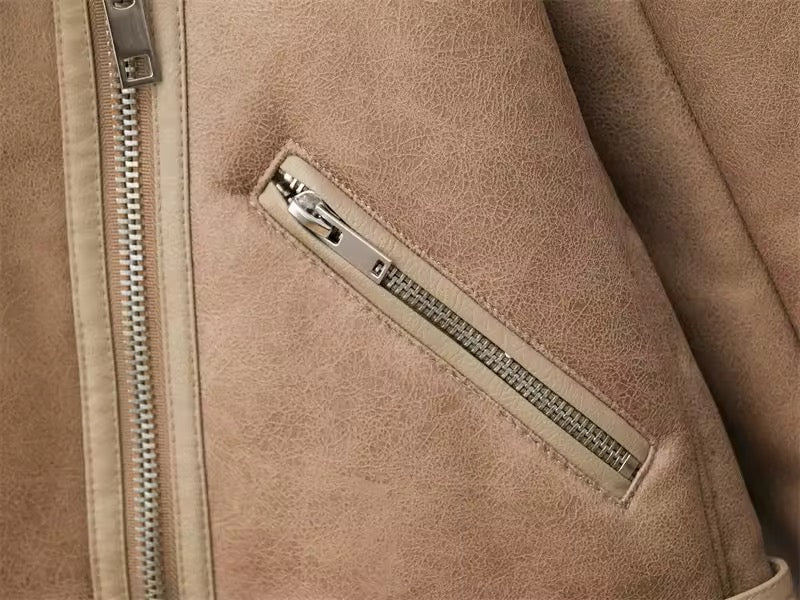 Cozy Luxe Aviator Jacke