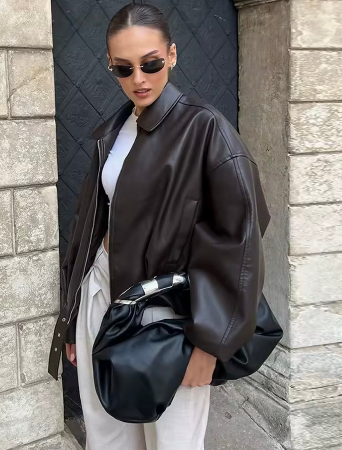 Biker-Style Jacke