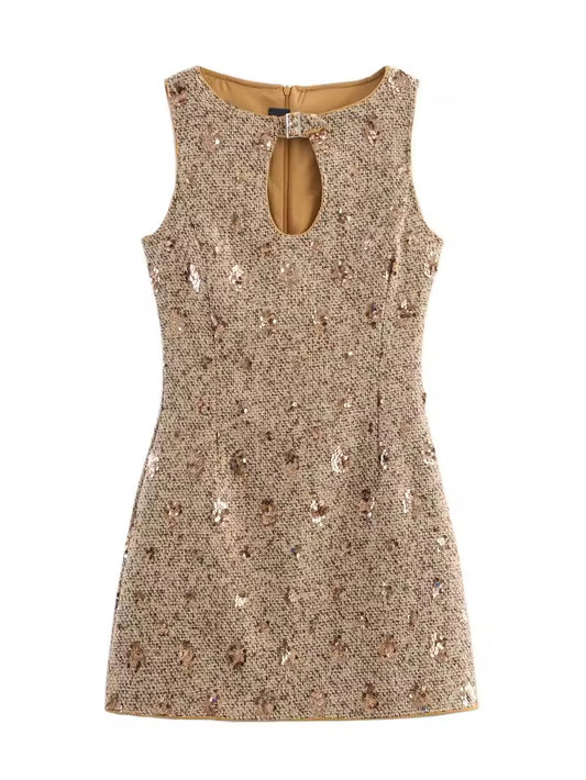 Pailletten-Kleid „Golden Glow“