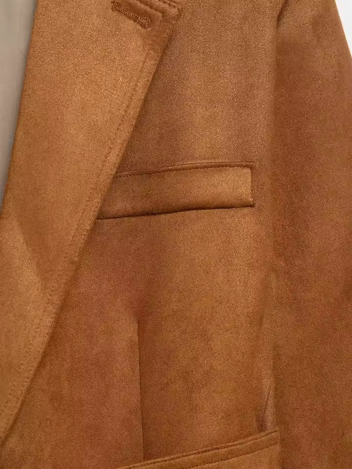 Damen Blazerjacke mit Bindegürtel