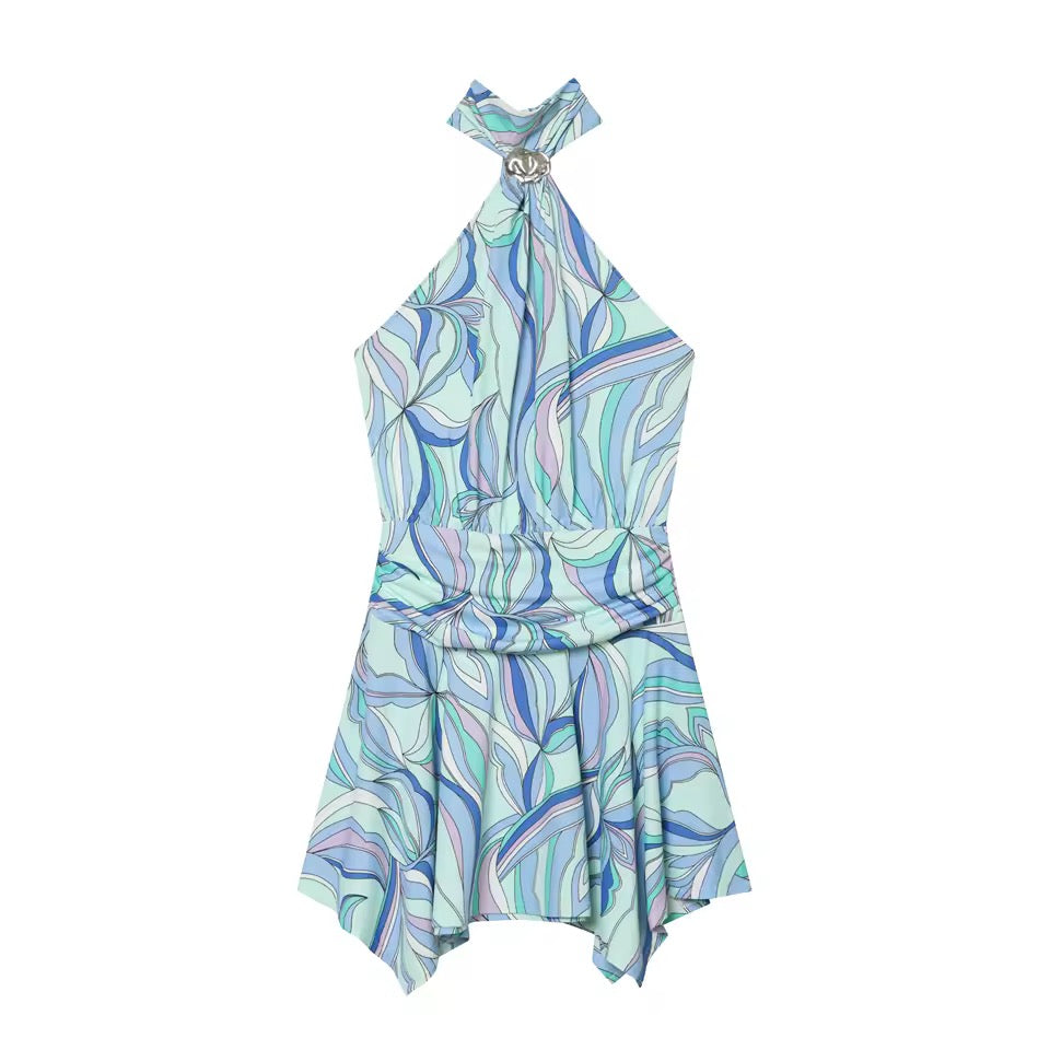 Ocean Breeze Halterneck-Kleid
